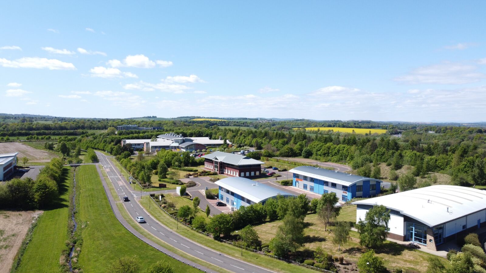 DJI FC7203 sample photo. Riccarton, edinburgh, heriot-watt research photography