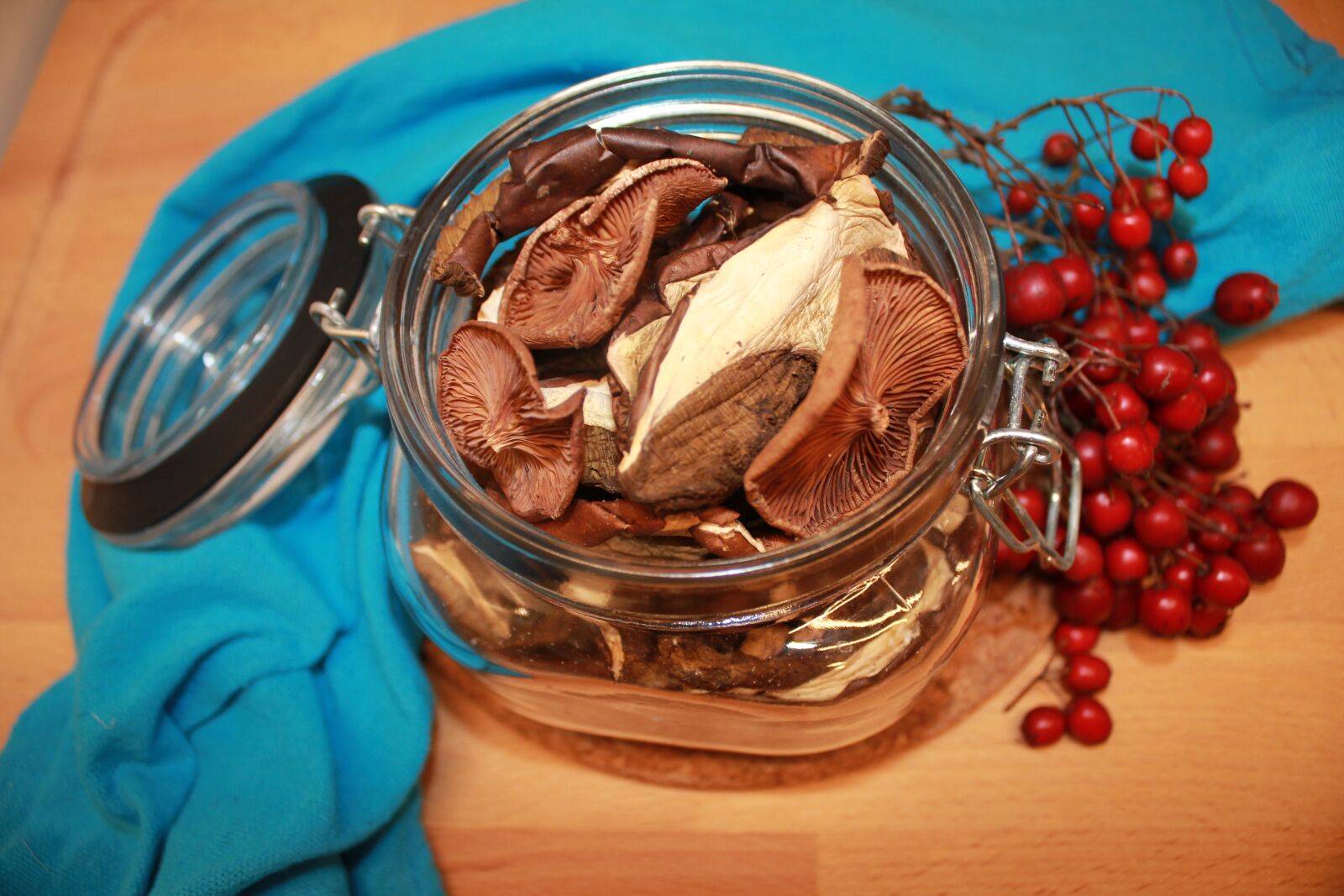 Canon EOS 60D sample photo. Dried mushrooms, food, dried photography