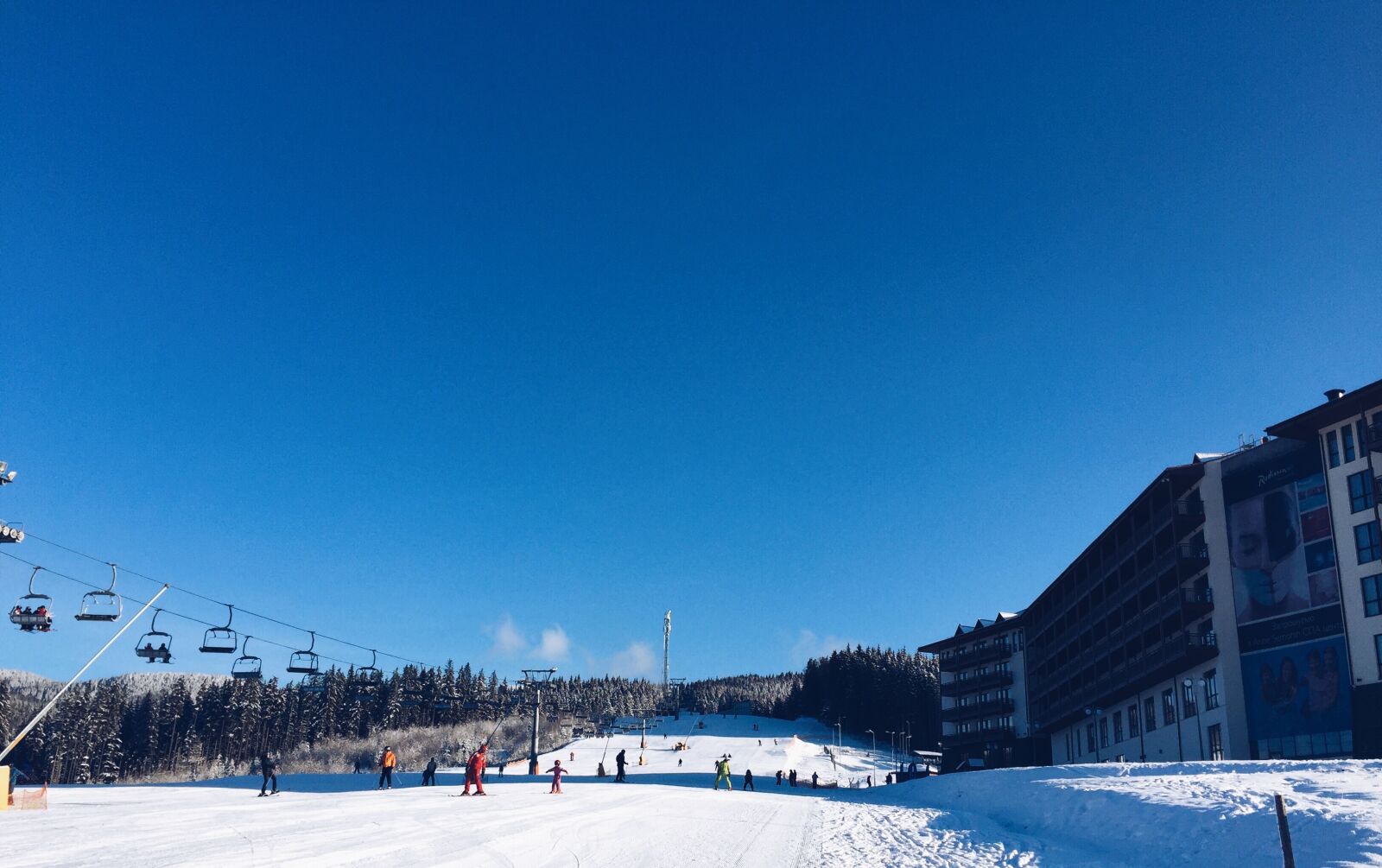 Apple iPhone 6 sample photo. Snow, hotel, travelling, travel photography