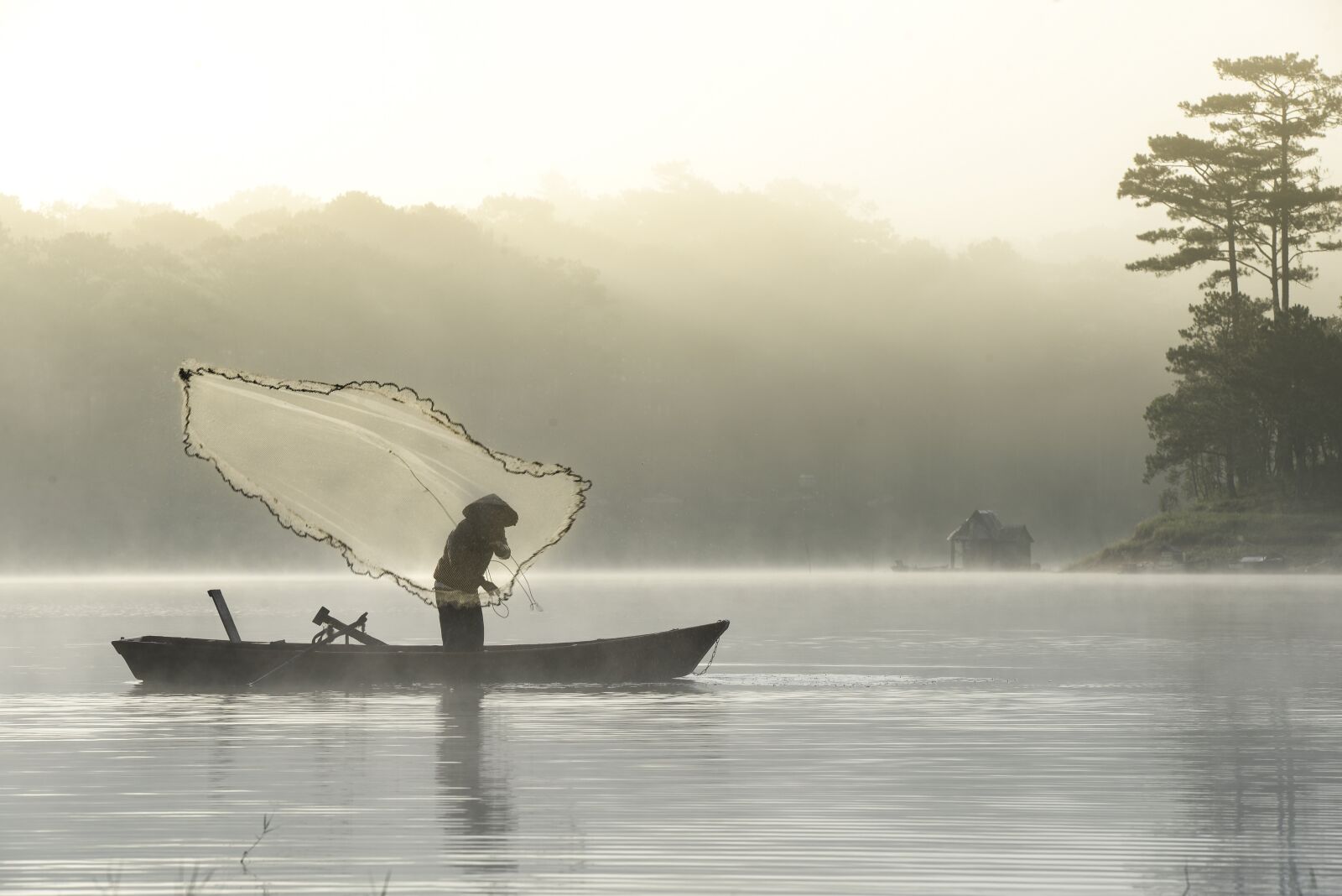 Nikon D600 sample photo. Fisherman, fishing, lake photography