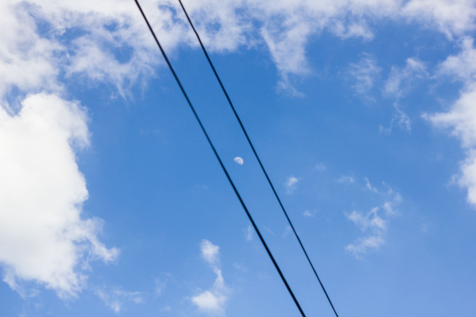 Canon EOS 550D (EOS Rebel T2i / EOS Kiss X4) sample photo. Moon, sky, blue photography