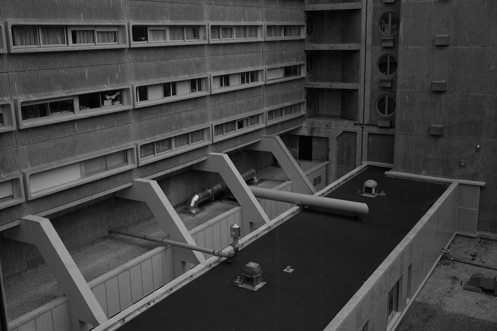 Sony a6000 sample photo. Architecture, immeuble, noir, et photography