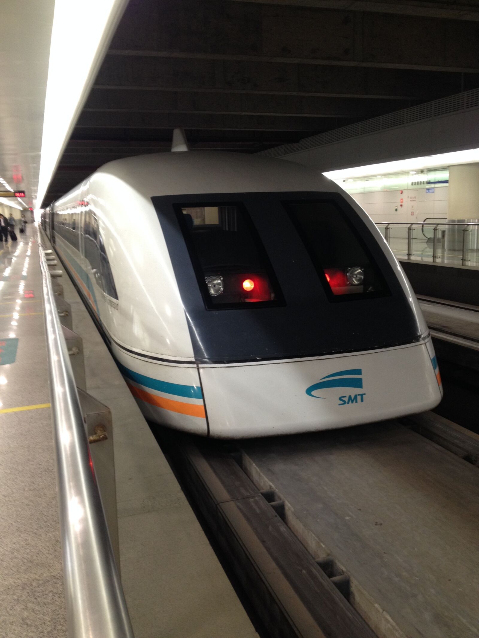 iPhone 4S back camera 4.28mm f/2.4 sample photo. Transrapid, train, fast photography