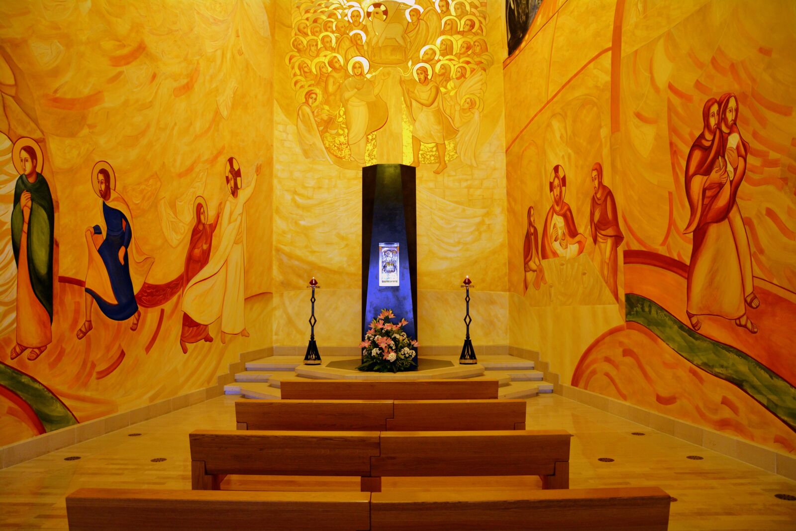 Nikon D7100 sample photo. Church, frescoes, altar photography