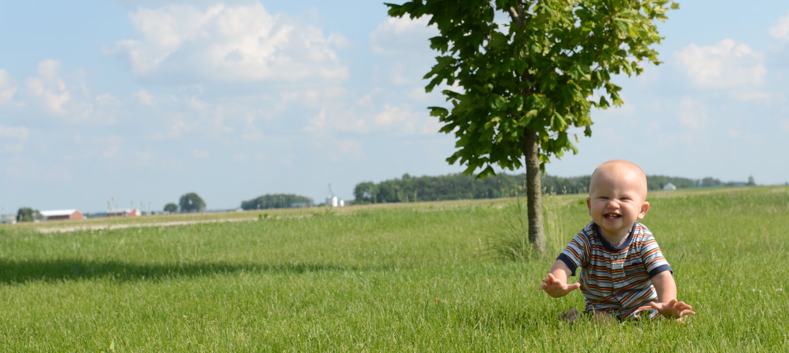 Nikon D7000 sample photo. Baby, blue, sky, green photography