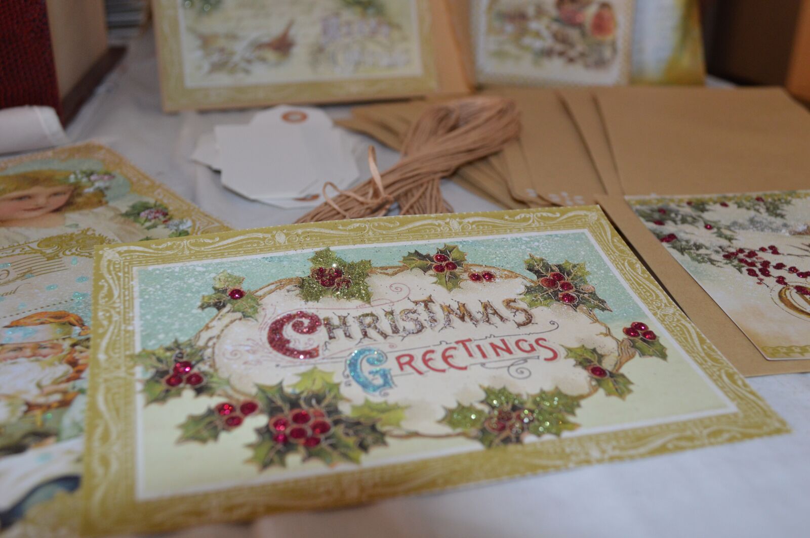 Nikon D3200 sample photo. Handmade, vintage, christmas photography
