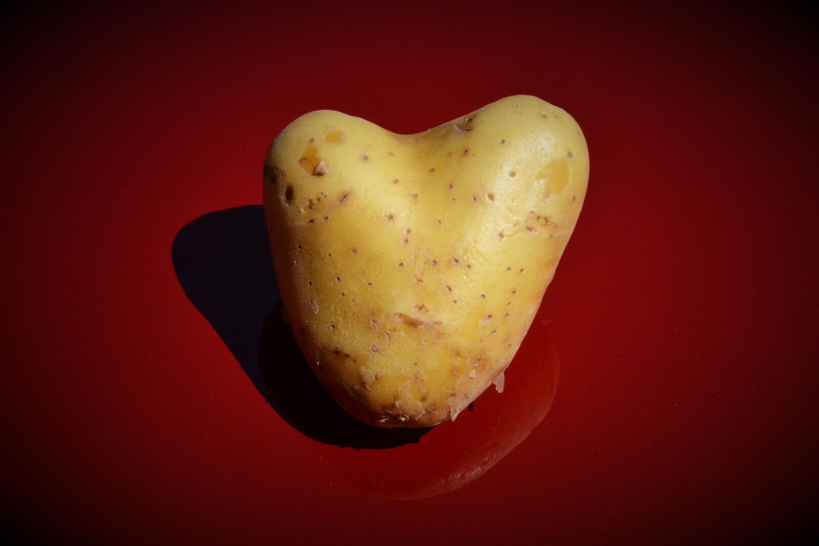 Nikon D3100 sample photo. Heart, potato, love photography