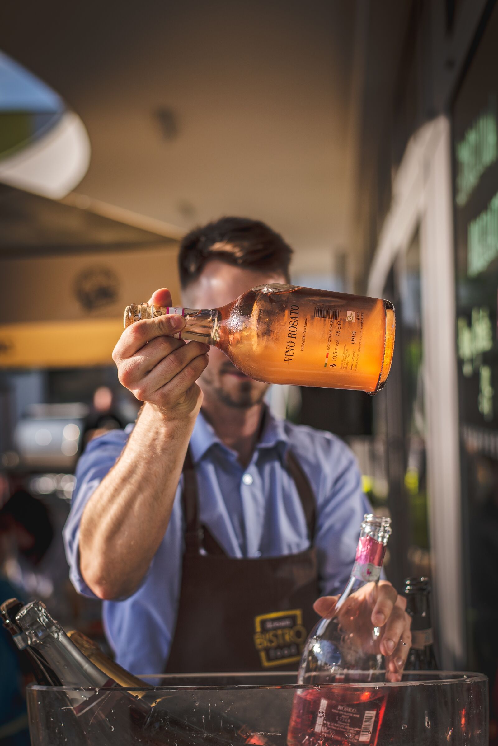 Nikon D610 sample photo. Wine, party, the waiter photography