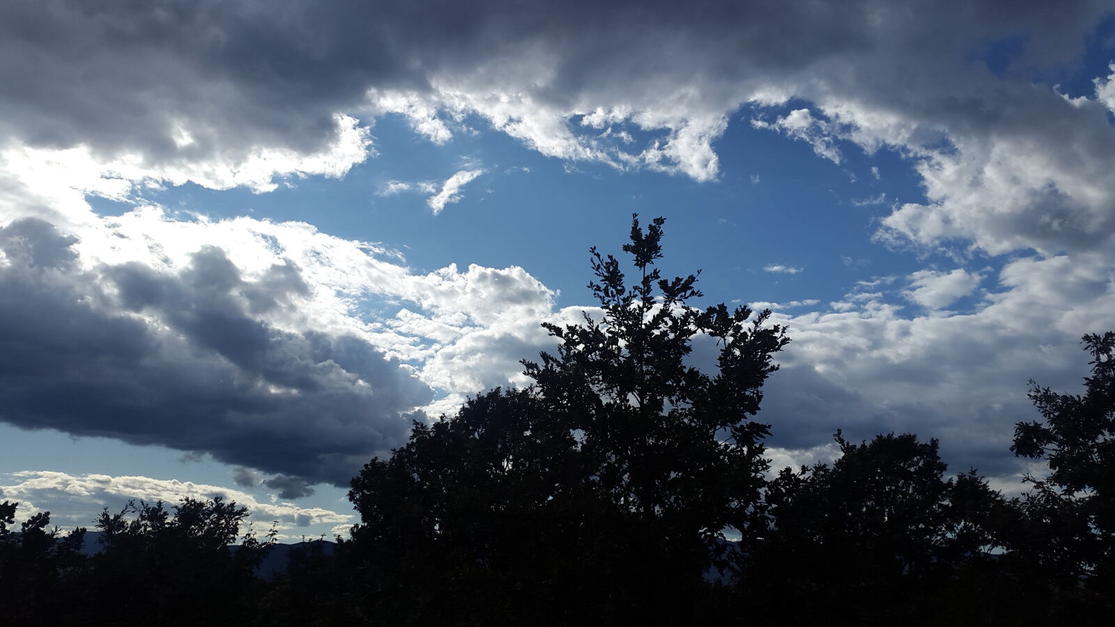 Samsung Galaxy Alpha sample photo. Clouds, sky, sunrays, tree photography