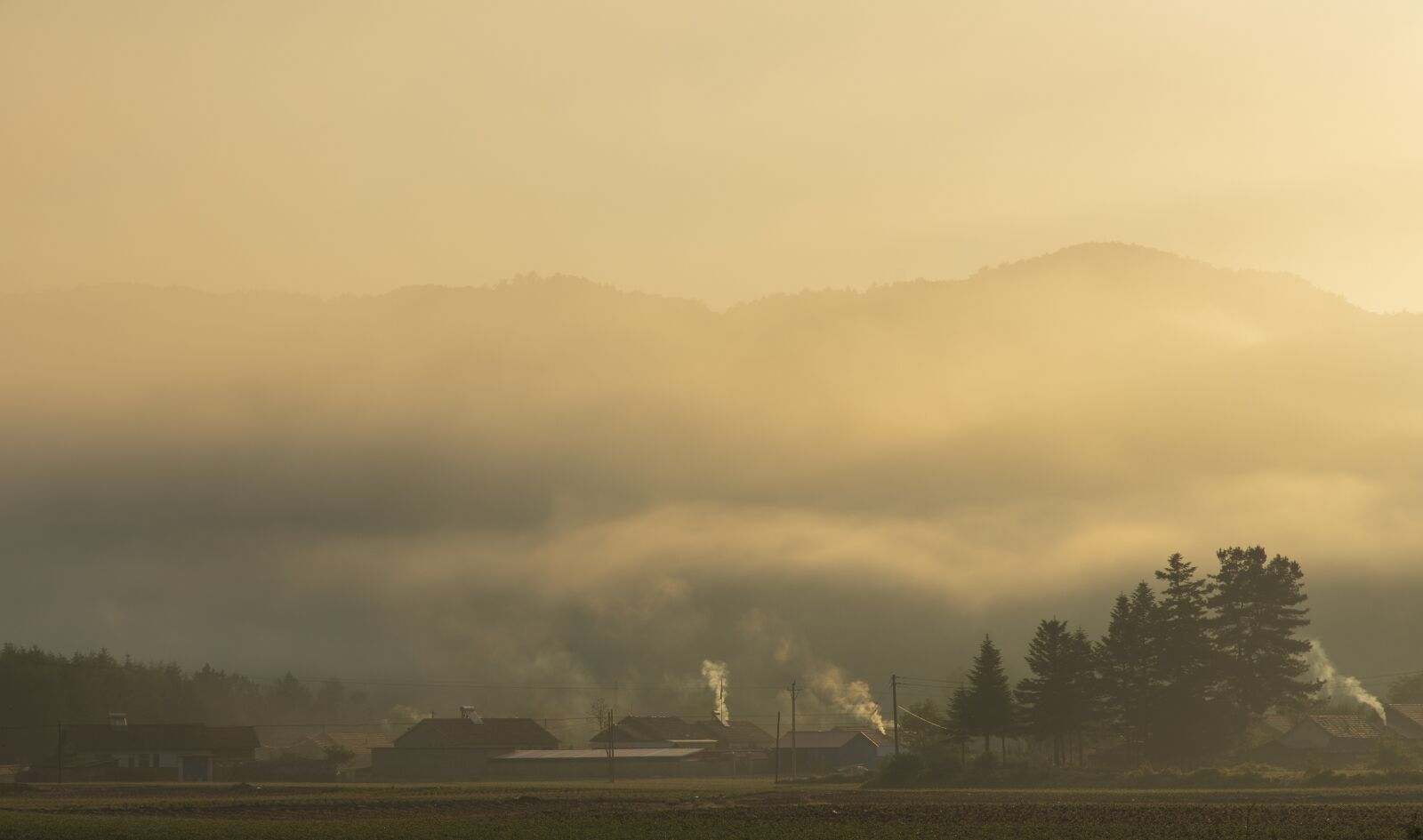 Canon RF 24-105mm F4L IS USM sample photo. Morning, mist, sunrise photography