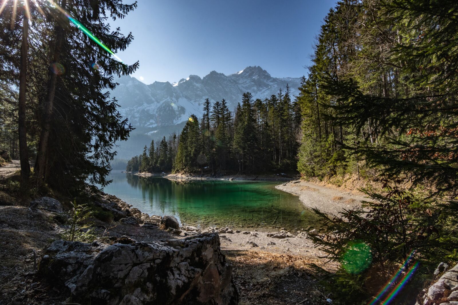 Tokina AT-X Pro 11-16mm F2.8 DX II sample photo. Eibsee, spring, trees photography