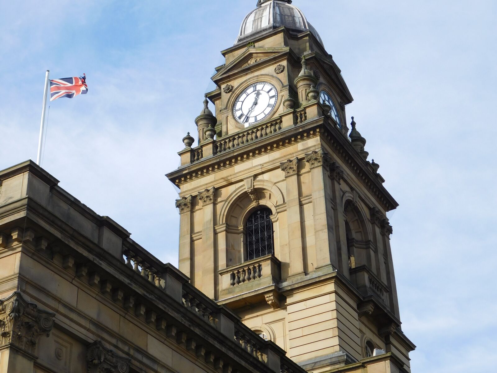 Nikon Coolpix L840 sample photo. Morley, town hall, clock photography