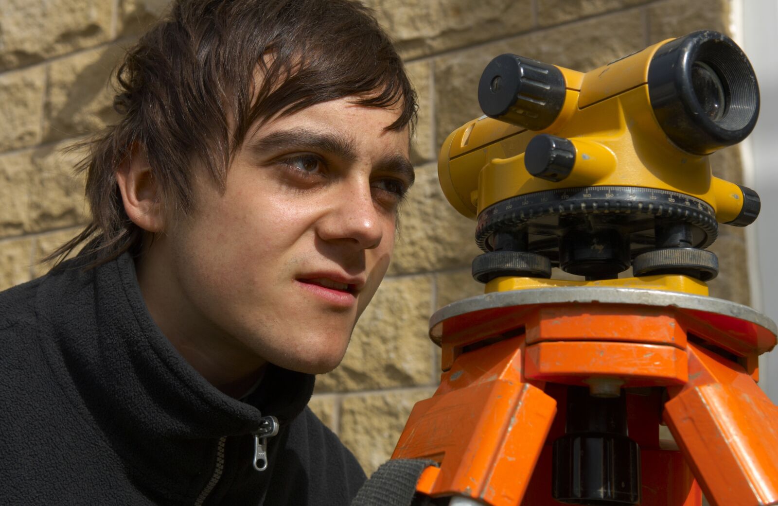 Nikon D2X sample photo. Surveyor, engineer, levels photography