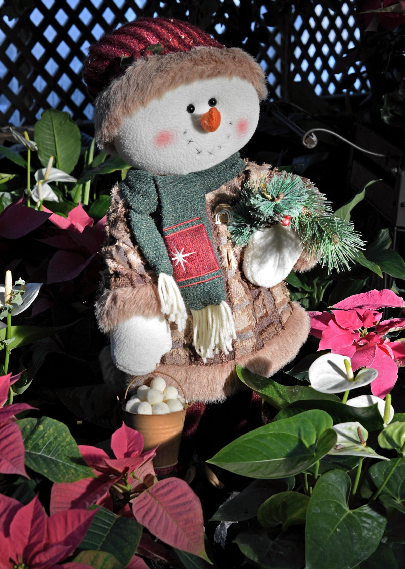 Nikon D3200 sample photo. Snowman, winter, christmas photography