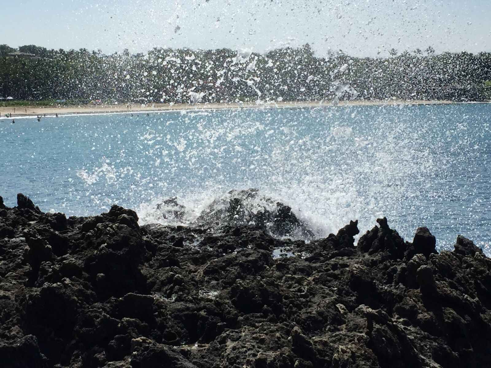 Apple iPhone 6 sample photo. Spray, volcanic, lava photography