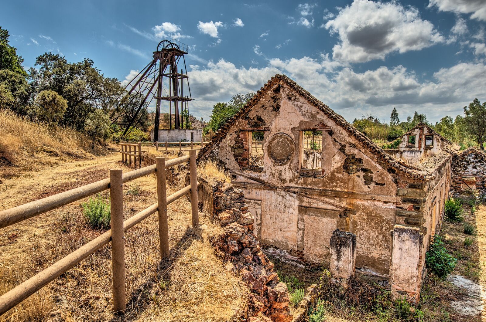 Nikon D700 sample photo. Mine, headframe, hdr photography