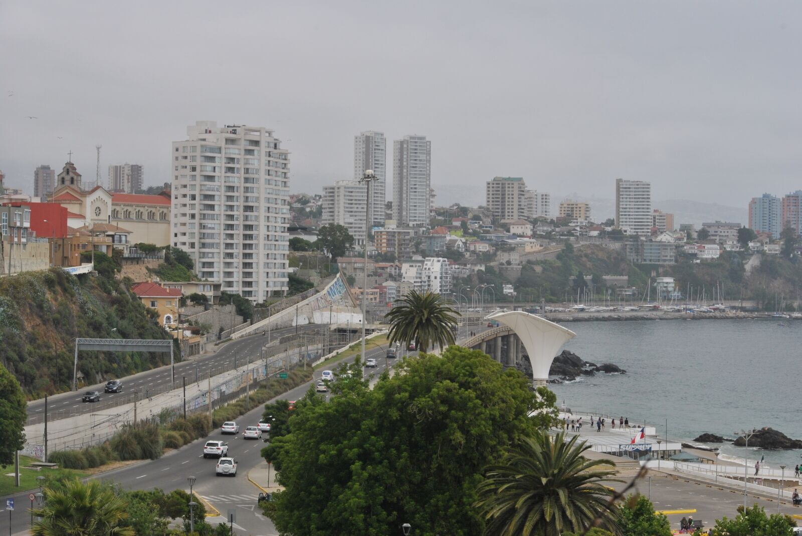 Nikon D3000 sample photo. Vineyard, sea, valparaiso photography