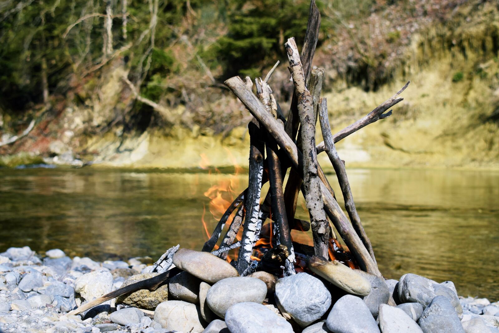 Nikon D5300 sample photo. Fire, wood, campfire photography