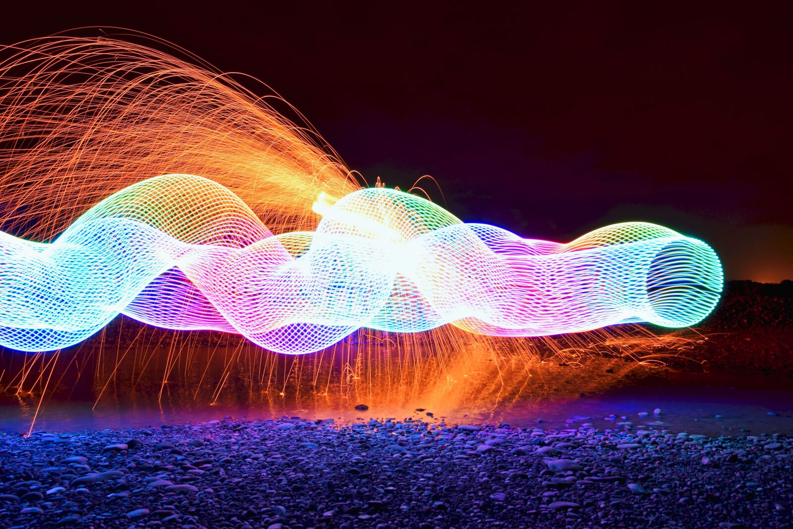 Nikon D5300 sample photo. Lightpainting, light strips, farbenspiel photography