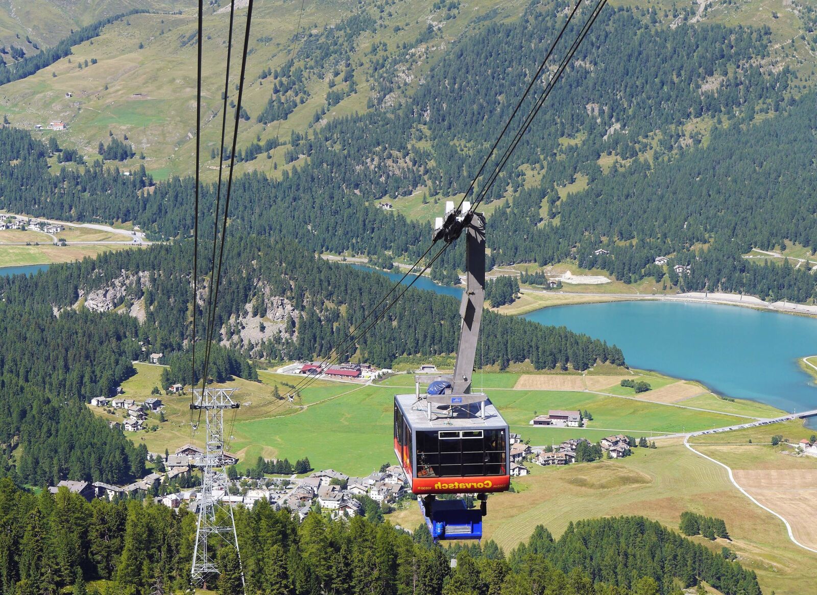 Panasonic Lumix DMC-GH3 sample photo. Cable car, mountain, forest photography