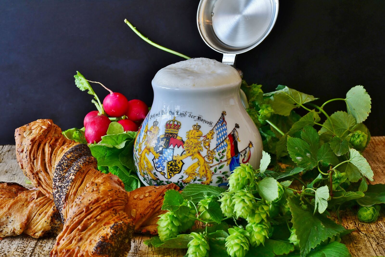 Nikon D7200 sample photo. Beer, beer mug, bread photography