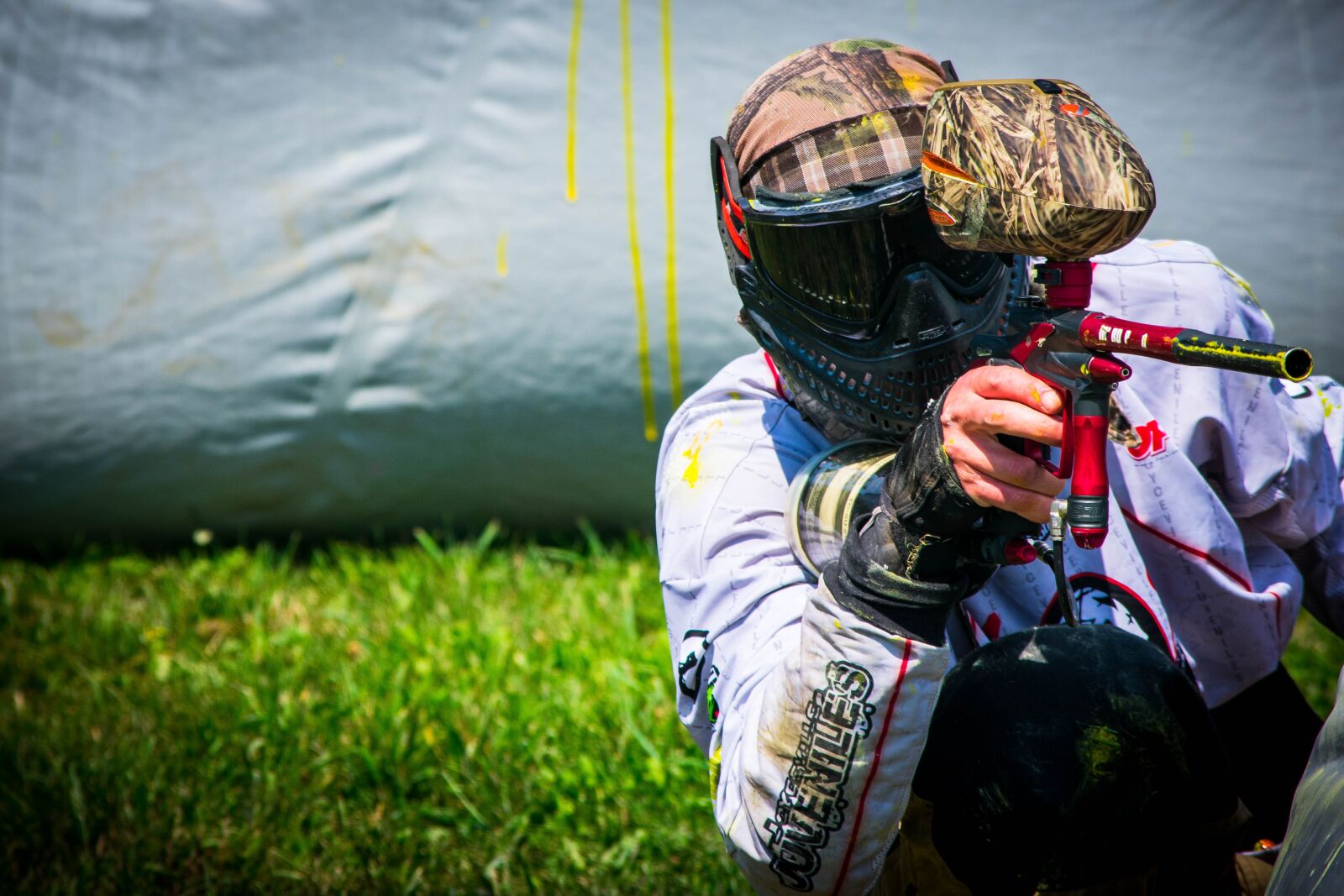 Nikon D3400 sample photo. Paintball, shooting, player photography