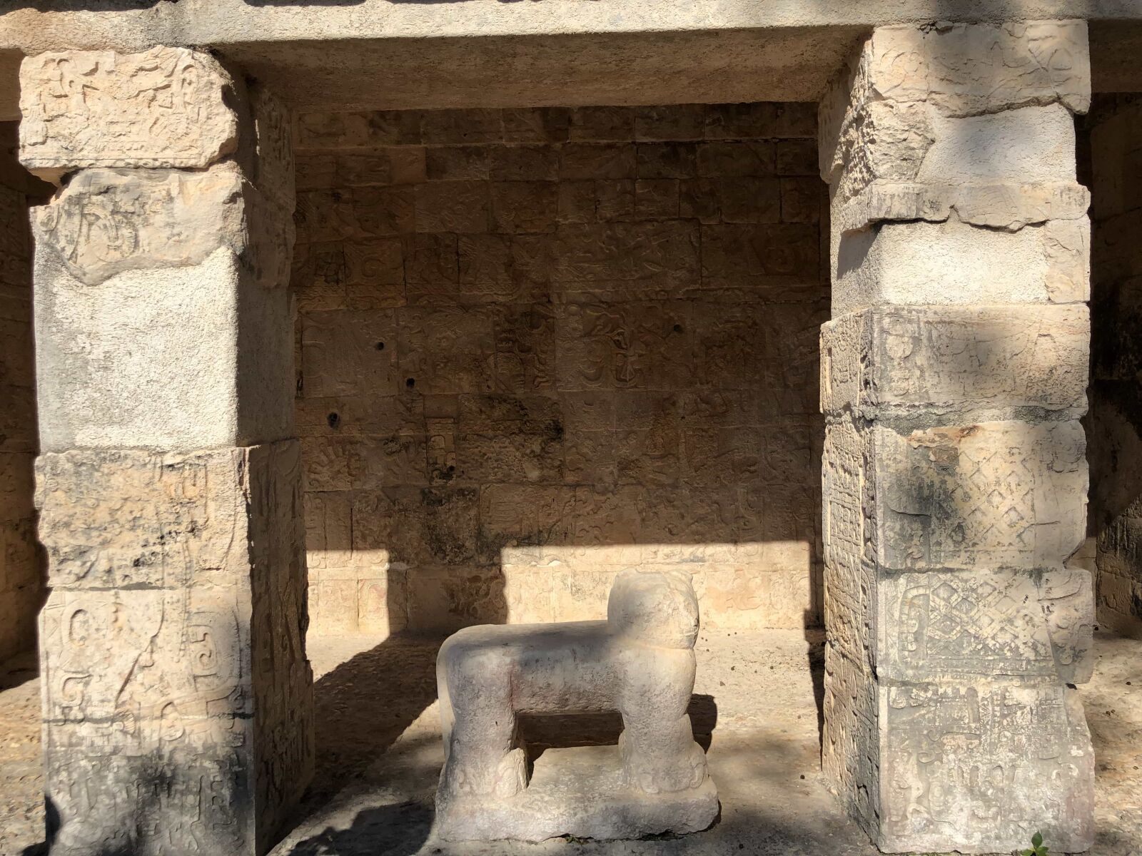 iPhone X back dual camera 4mm f/1.8 sample photo. Archeology, handmade, sculpture, stone photography