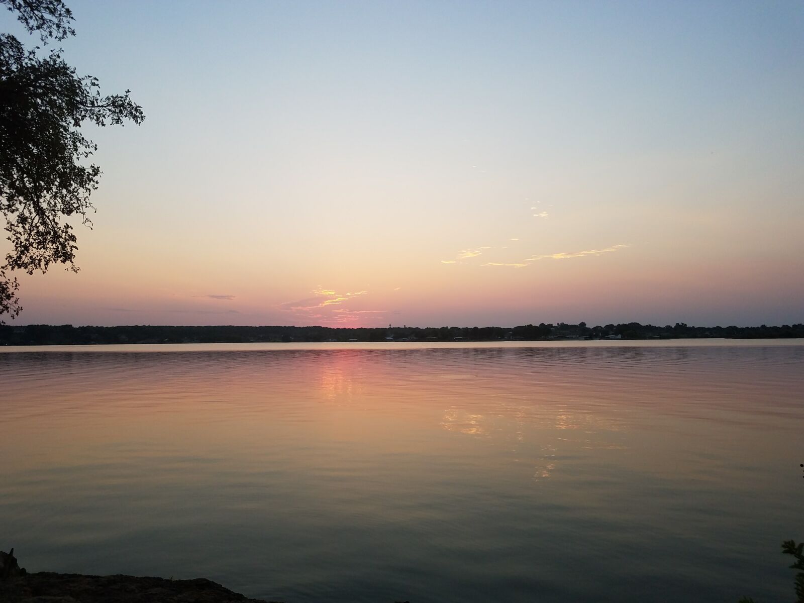 Samsung SM-G935A sample photo. Lake bridgeport tx, evening photography