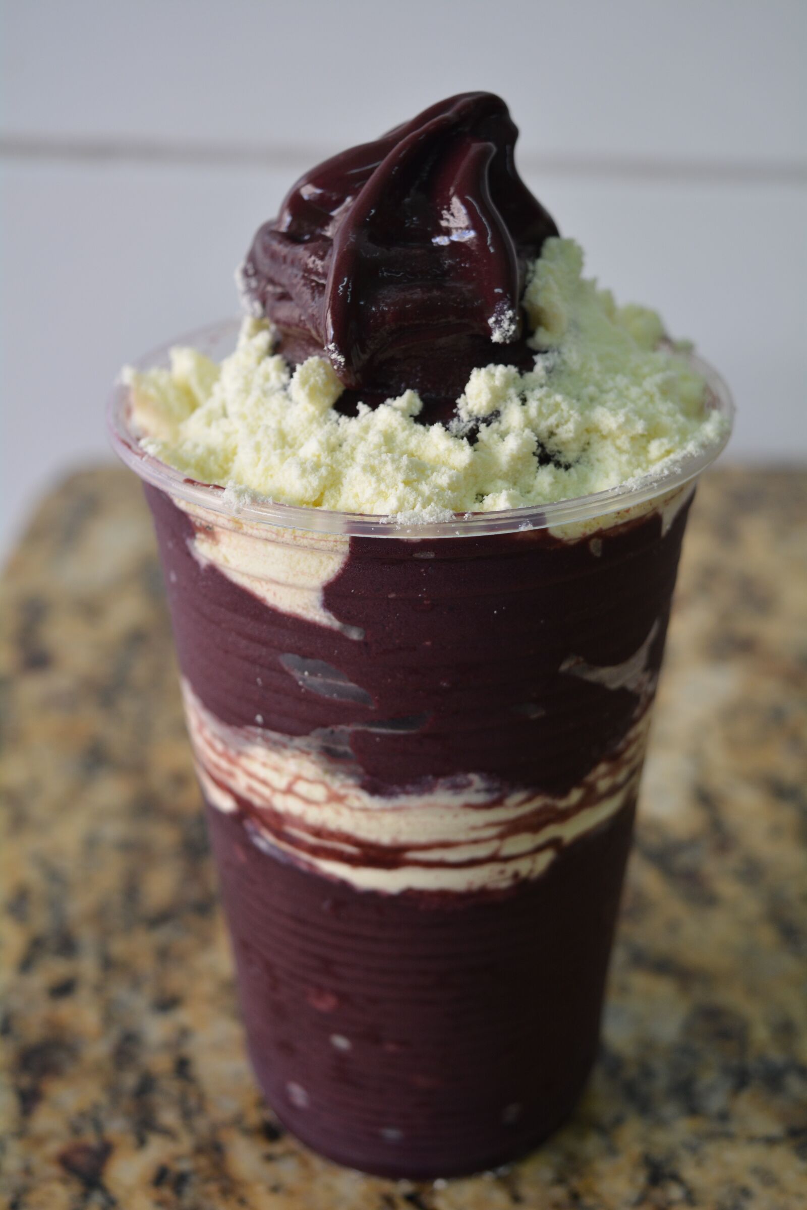Nikon D5200 sample photo. Acai, milk powder, granola photography