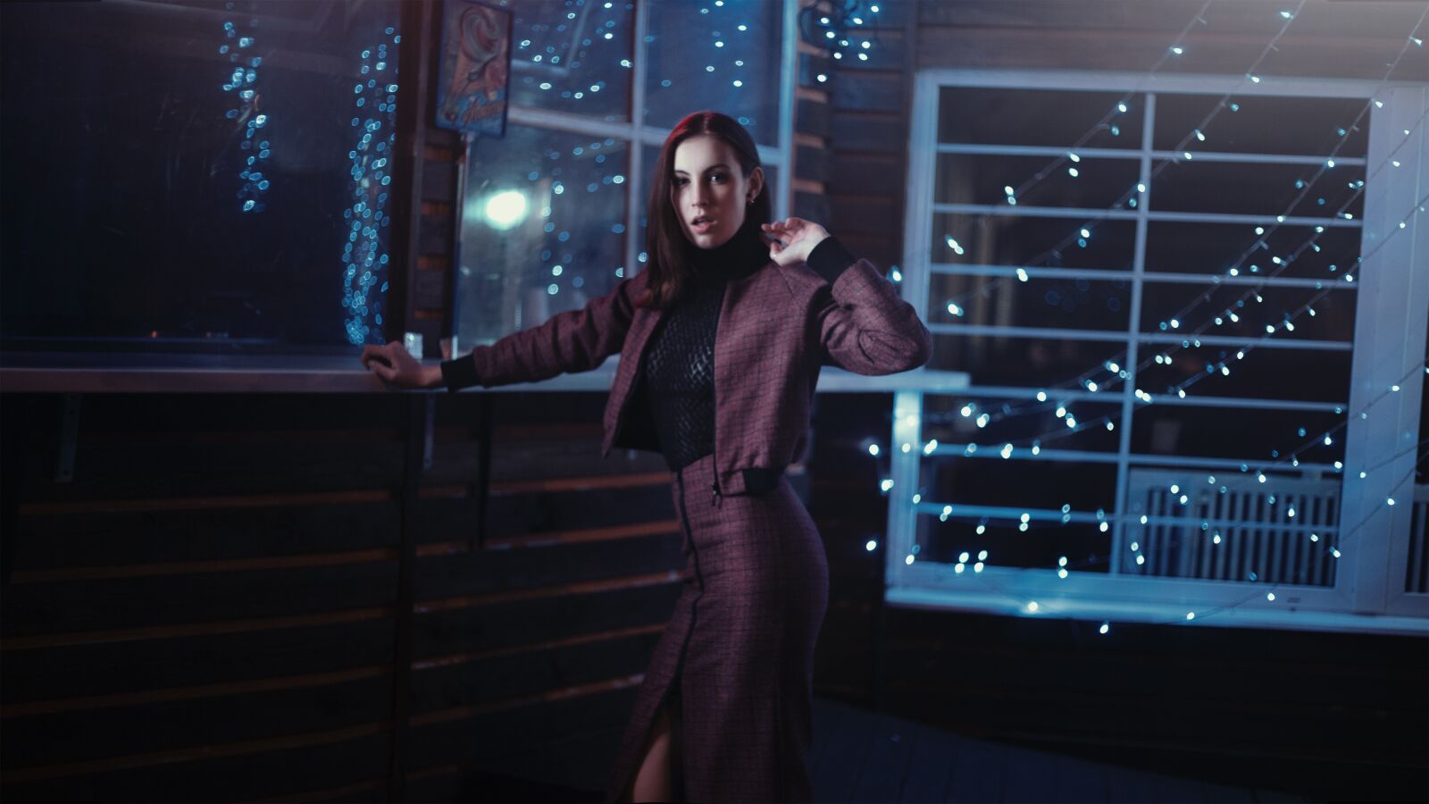 Canon EOS 5D Mark III sample photo. Photoshoot night, girl, moscow photography