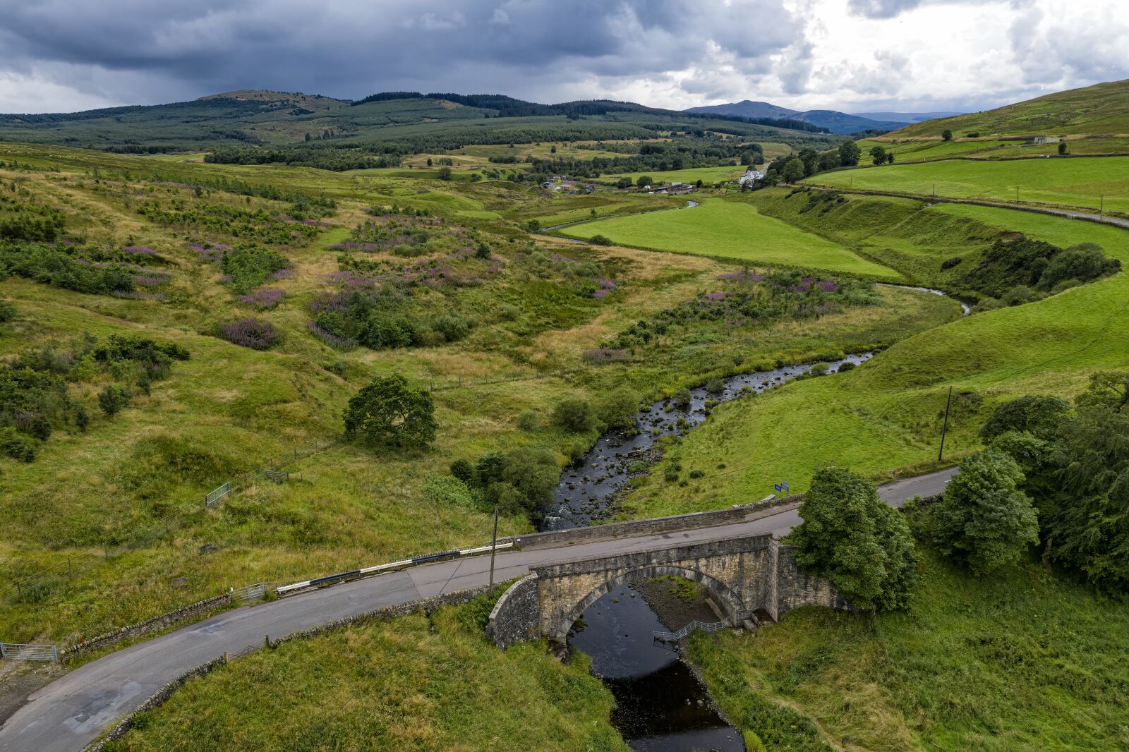 Hasselblad L1D-20c sample photo. Denny, scotland, aerial view photography