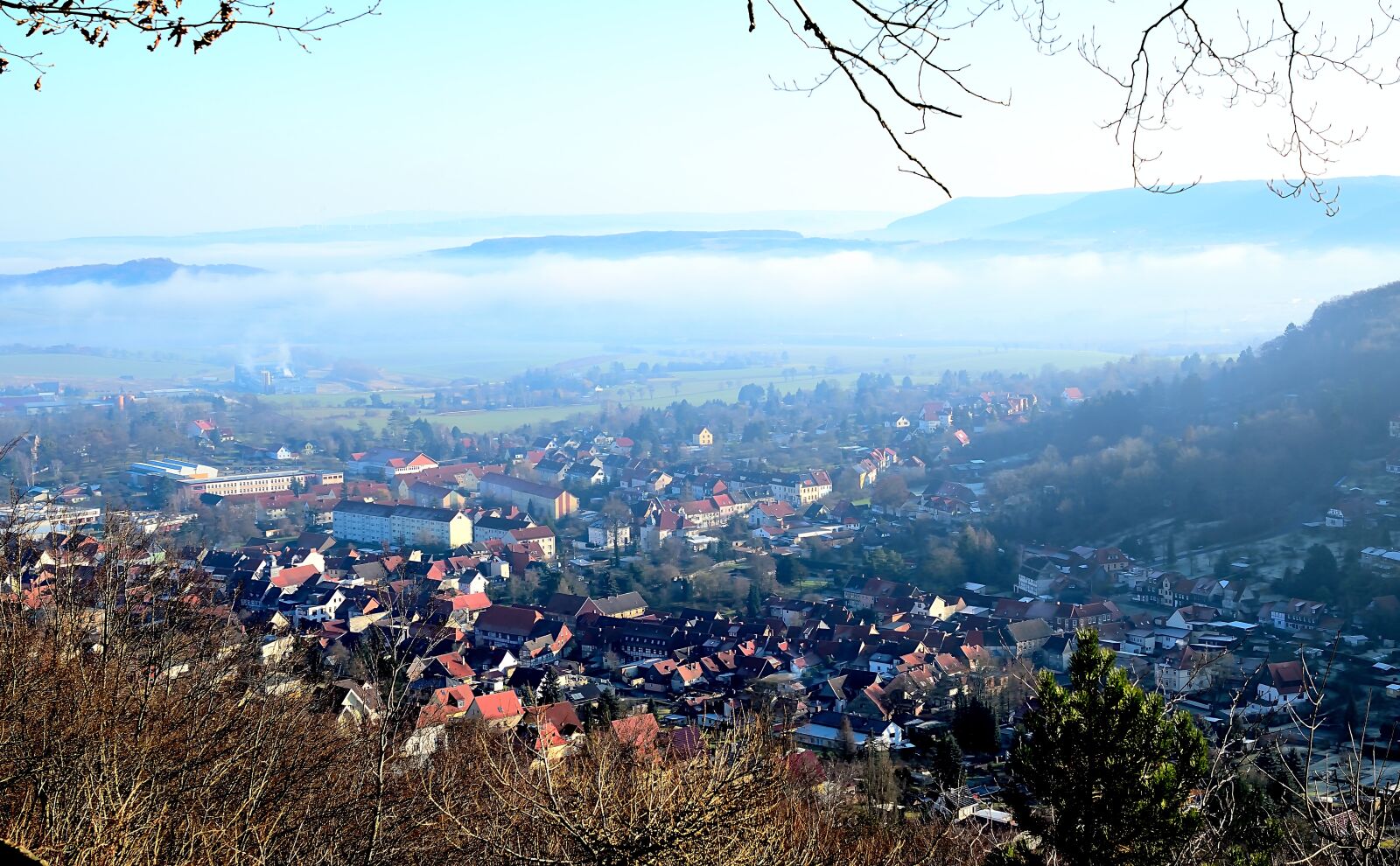 Nikon D3300 sample photo. Small town, fog, s photography
