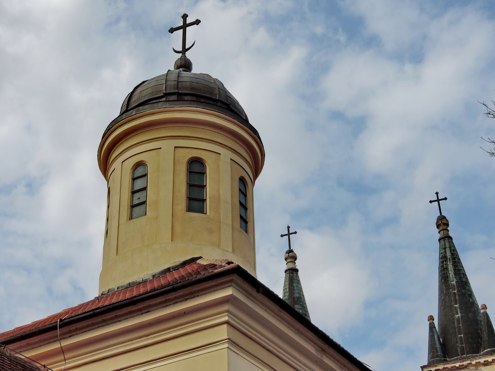 Nikon Coolpix P520 sample photo. Christianity, church tower, cross photography
