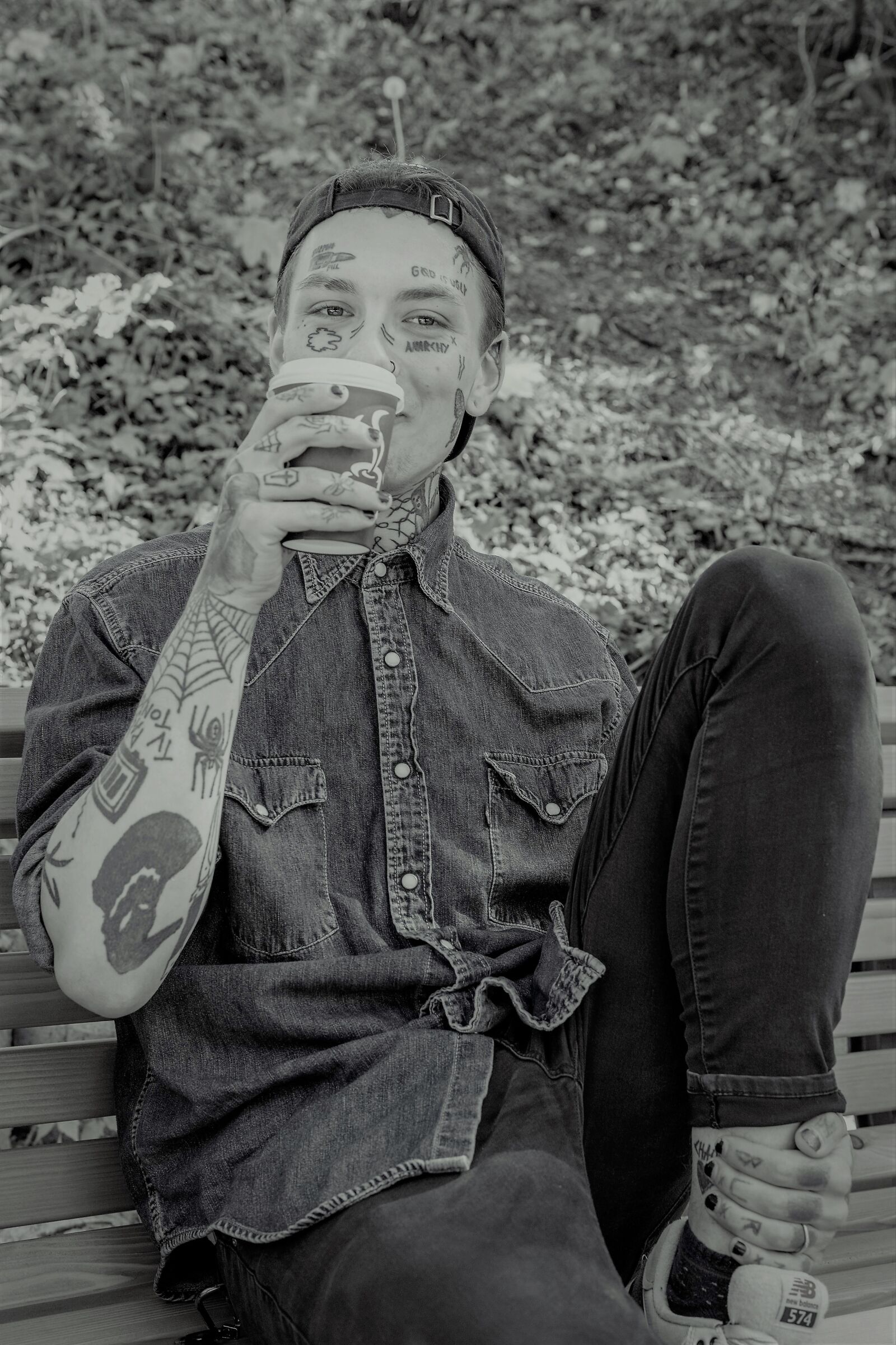 30mm F1.4 DC DN | Contemporary 016 sample photo. Facebook, tattoo, face photography