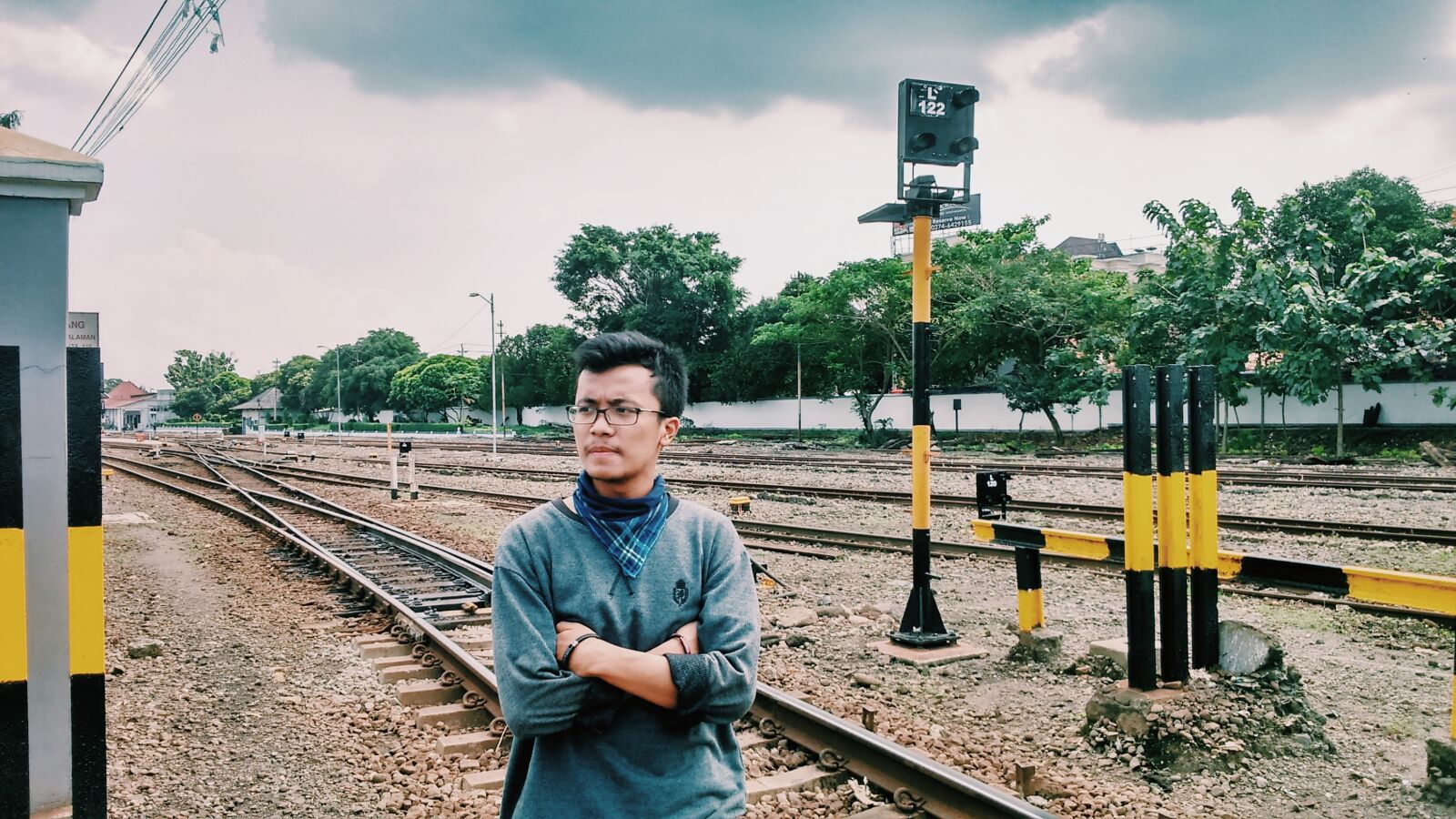 Sony Xperia M2 sample photo. Man, person, rail photography