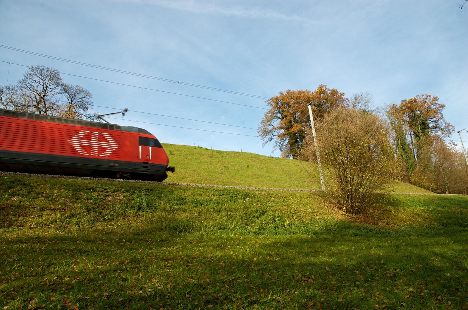 Nikon D70 sample photo. Railway, train, sbb photography