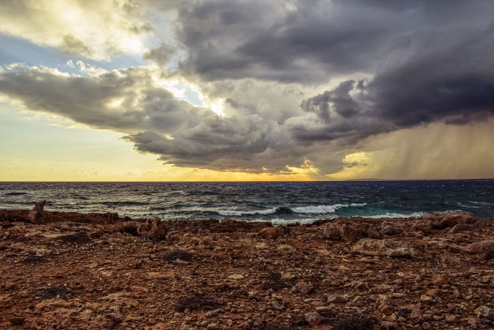 Nikon D3300 sample photo. Rocky coast, sky, clouds photography
