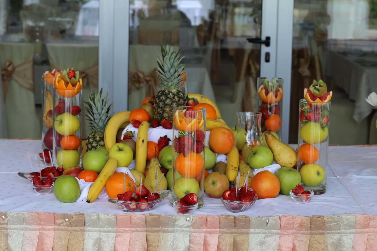 Canon EF 100mm F2.8 Macro USM sample photo. Buffet, fruit, food, banquet photography