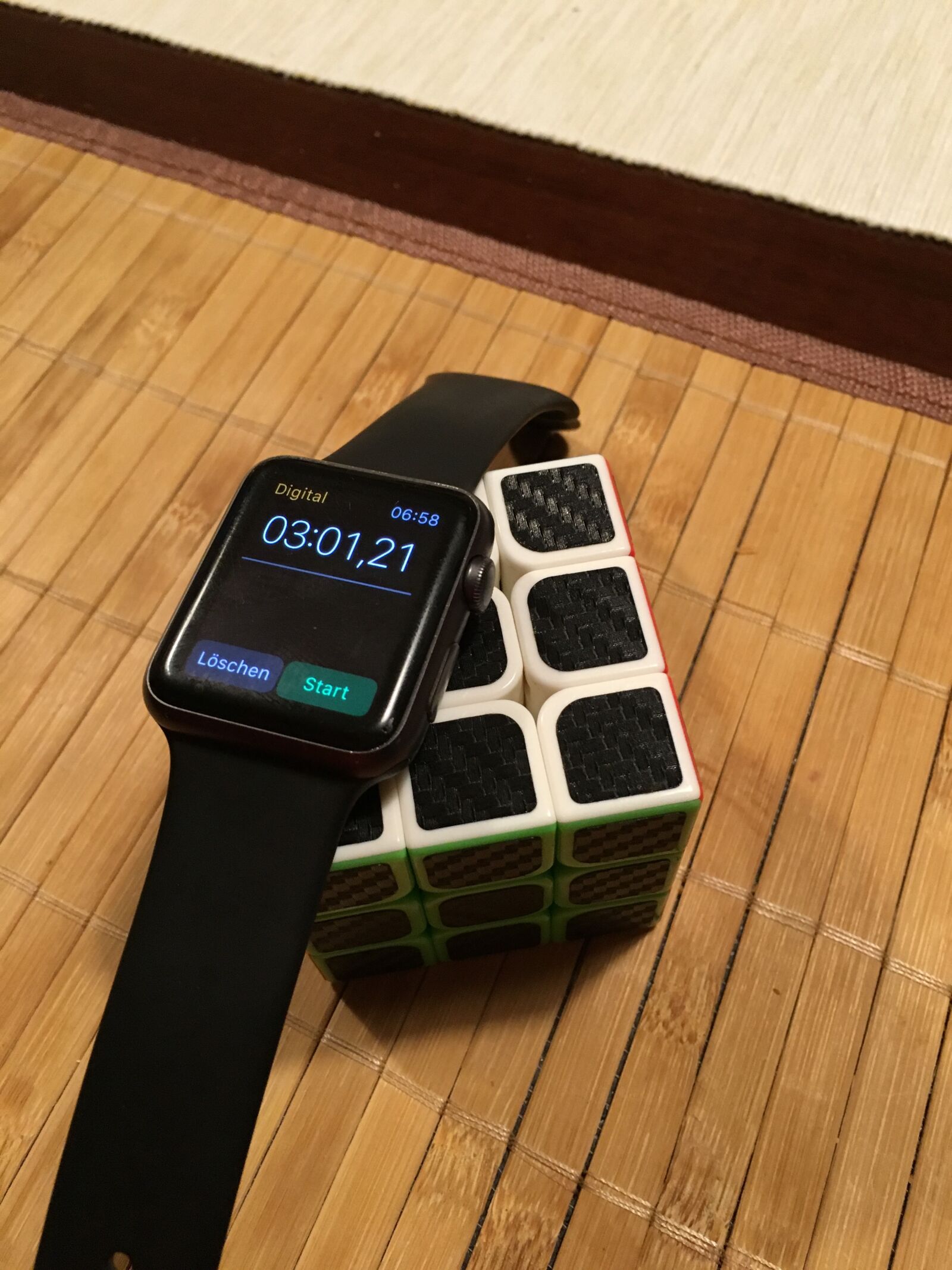 Apple iPhone 6s sample photo. Clock, magic cube, speed photography