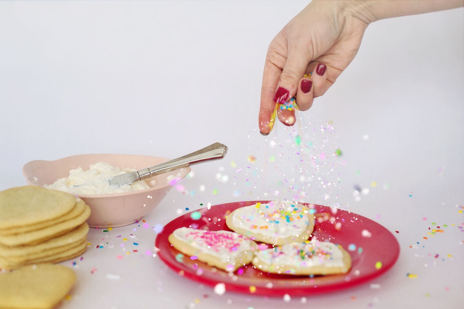 Canon EF 50mm F1.4 USM sample photo. Cookies, baking, sprinkles photography