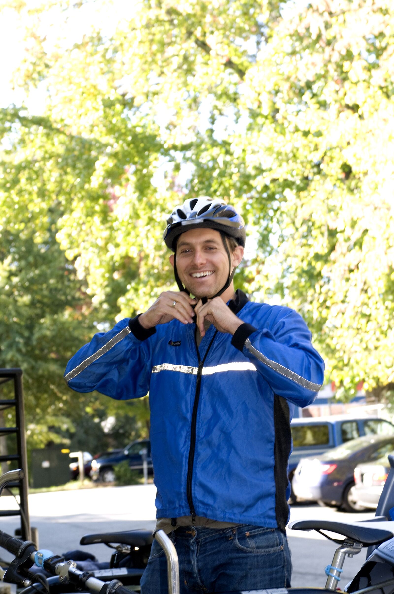 Nikon D300 sample photo. Photograph, smile, male, bicyclist photography