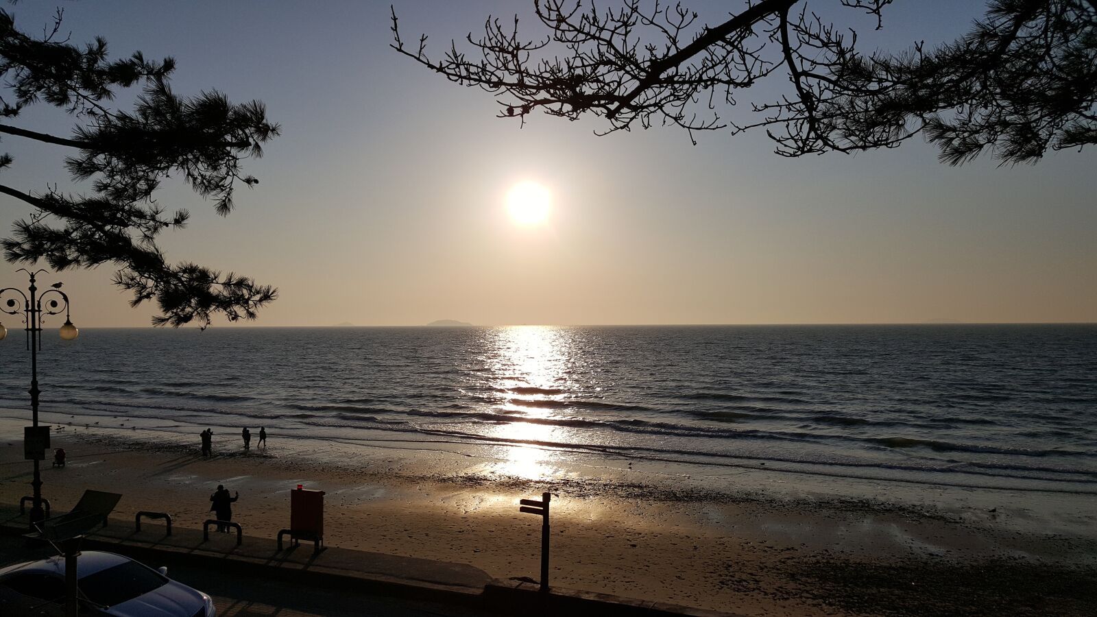 Samsung Galaxy Note5 sample photo. Glow, beach, sunset photography