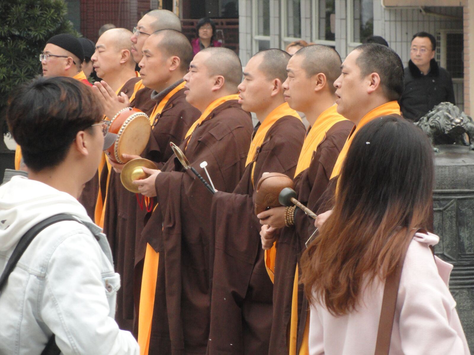 Sony Cyber-shot DSC-H55 sample photo. Monks, shangai, china photography