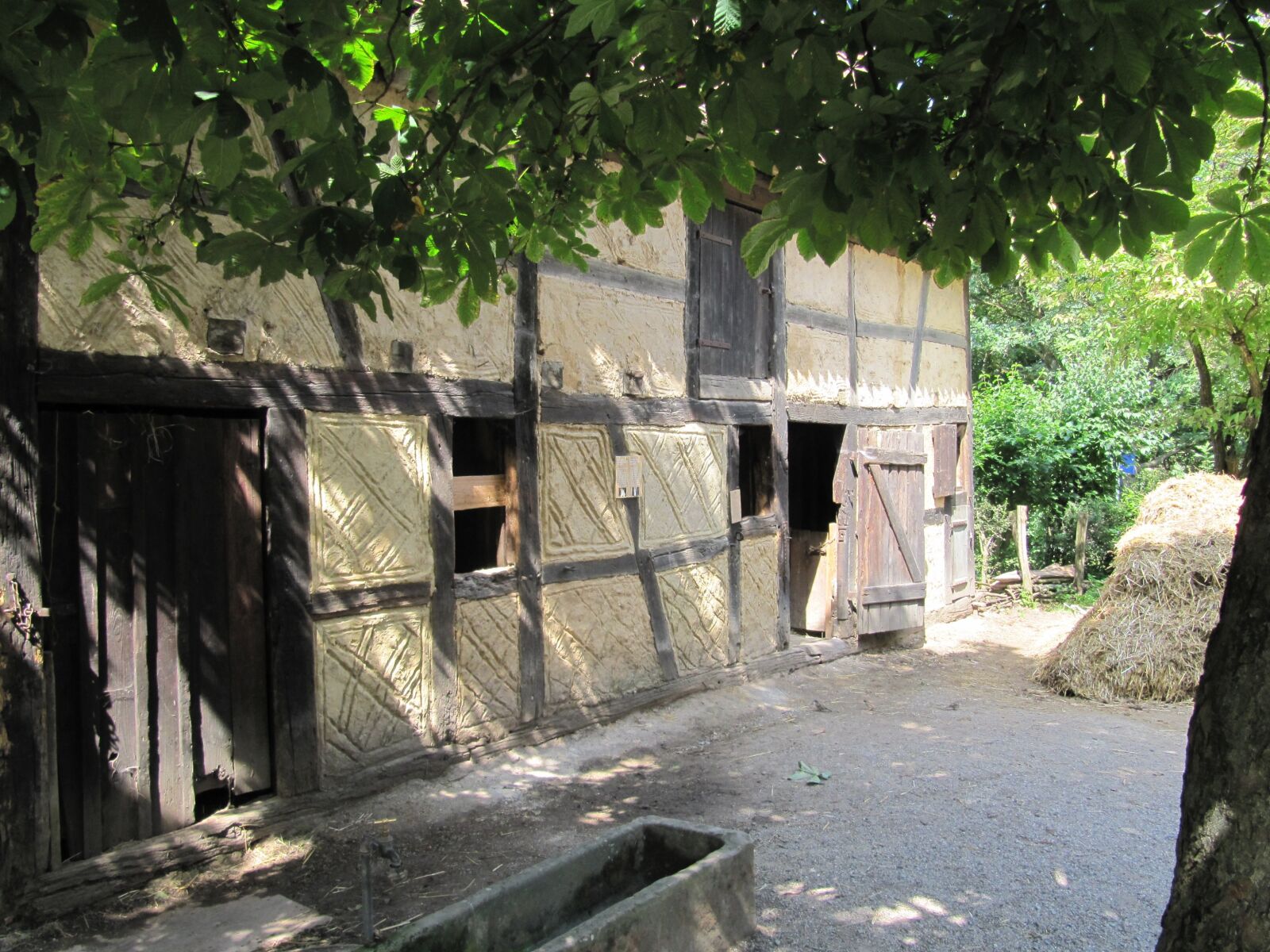 Canon PowerShot SX200 IS sample photo. Ungersheim ecomuseum, truss, alsace photography