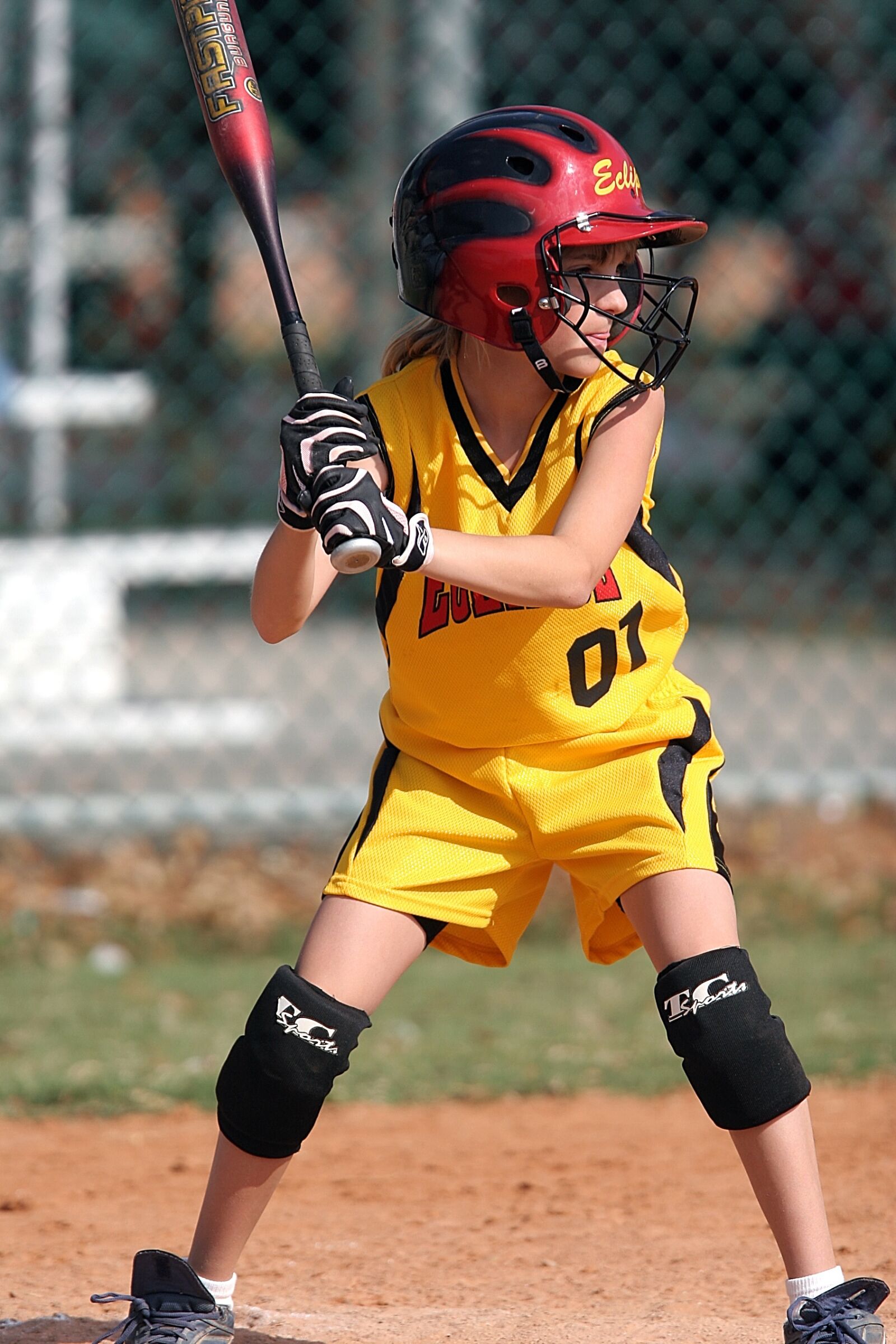 Canon EOS 20D sample photo. Softball, batter, female photography