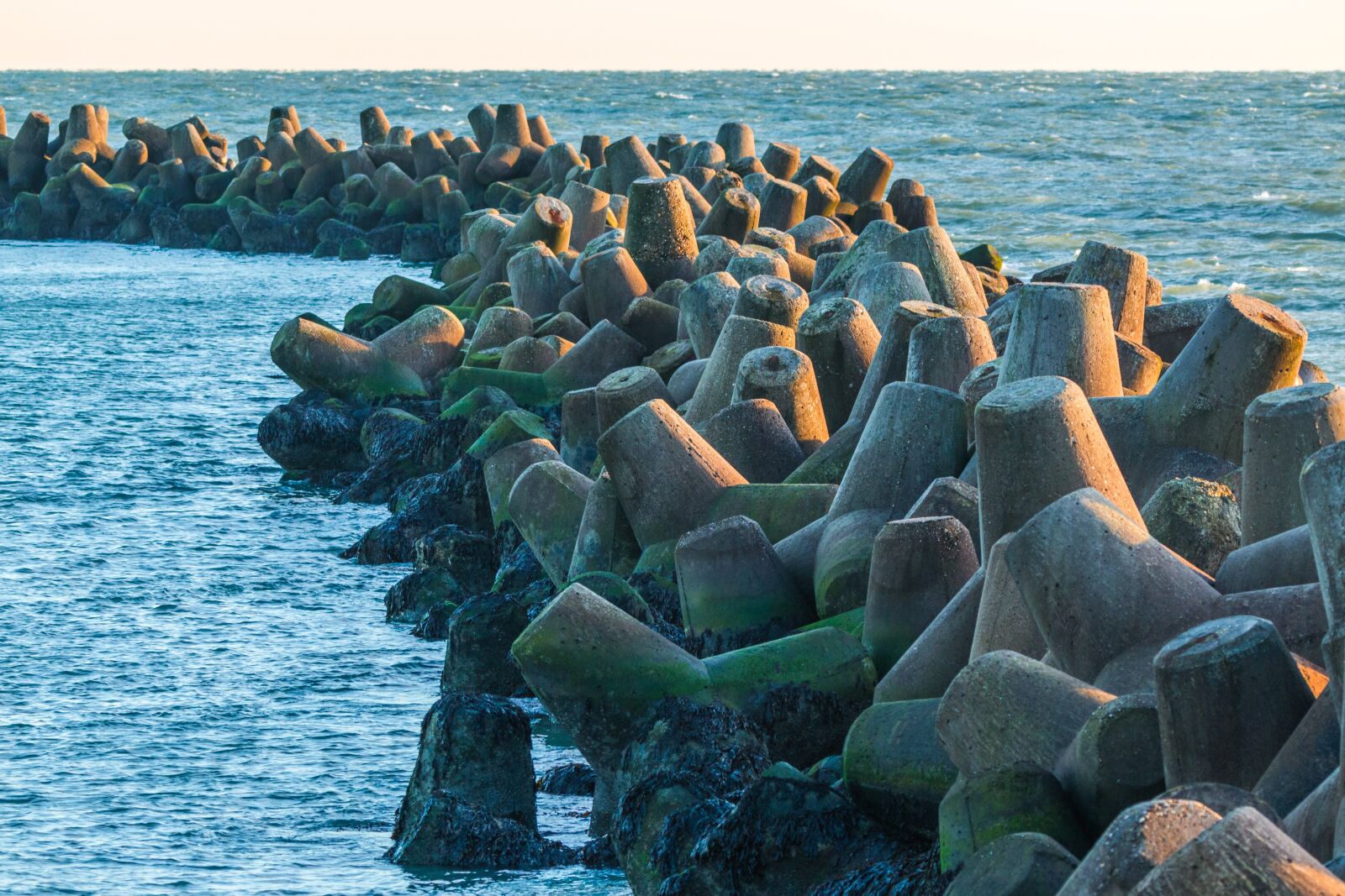 150-600mm F5-6.3 DG OS HSM | Contemporary 015 sample photo. Breakwater, concrete, sea photography