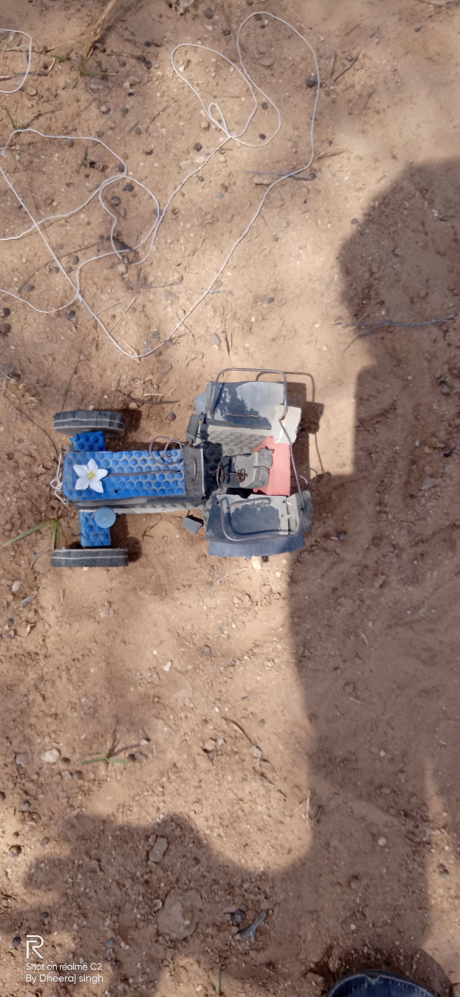 Realme C2 sample photo. Toy, tractor, toy tractor photography