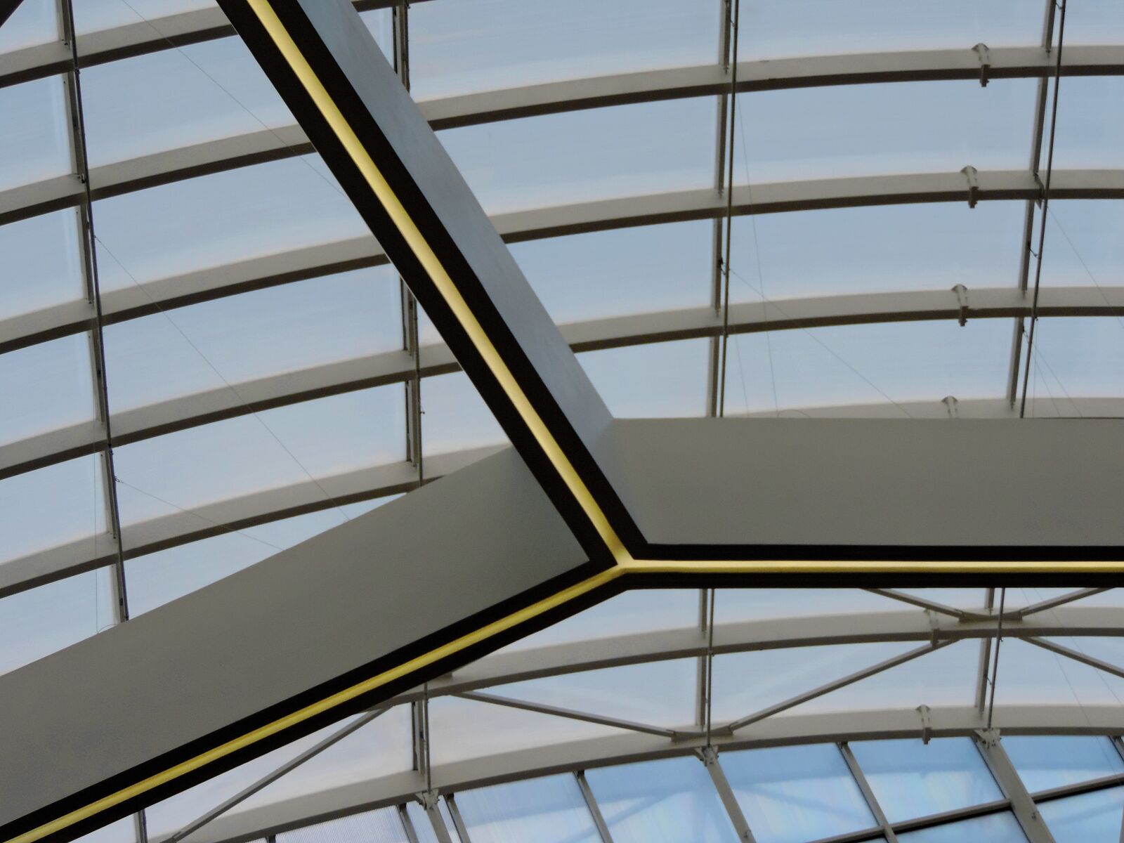 Nikon Coolpix P520 sample photo. Ceiling, futuristic, windows, architecture photography