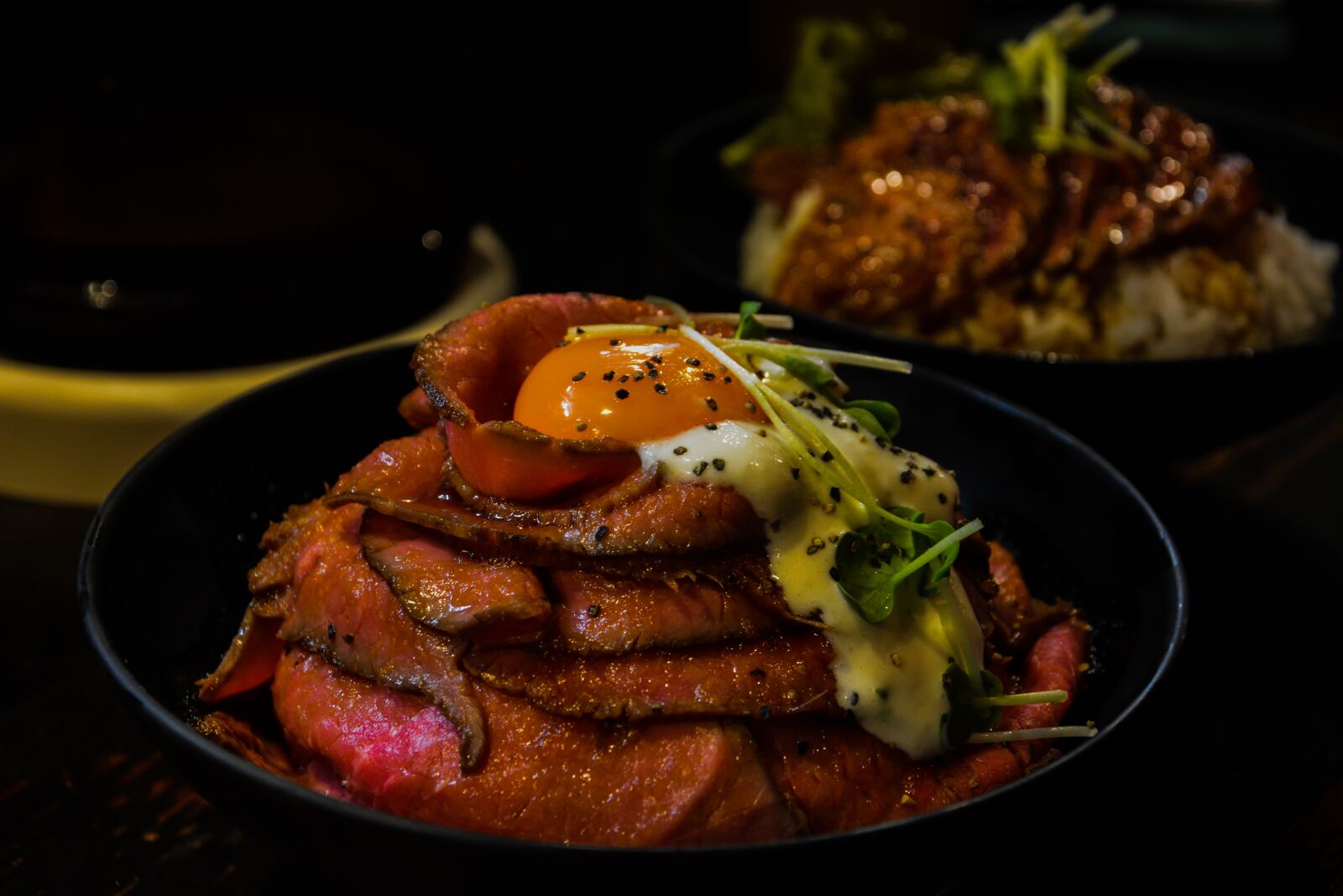 Nikon D5200 sample photo. Beef, rice, egg photography