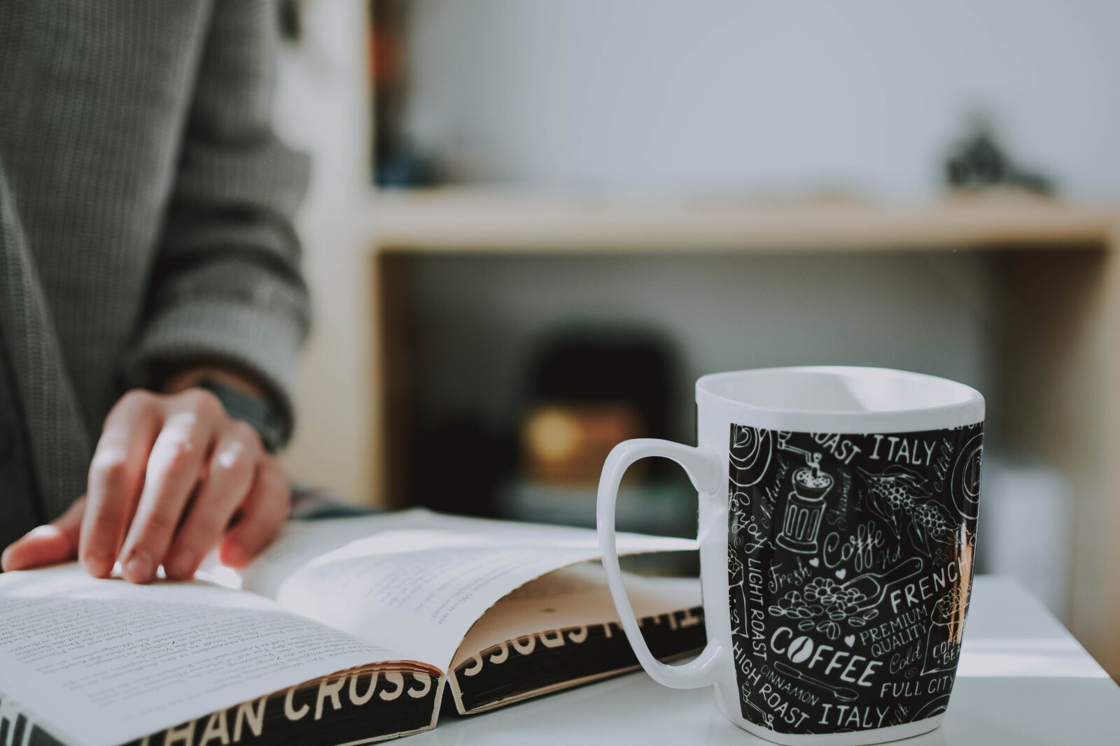 Nikon D5200 sample photo. Read, book, cup photography